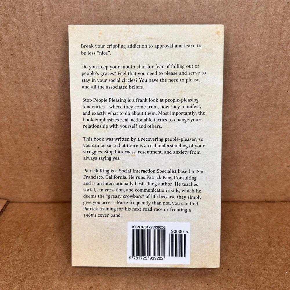 Stop People Pleasing Patrick King Paperback Self Help Book‎ 9781725939202 - Picture 2 of 3